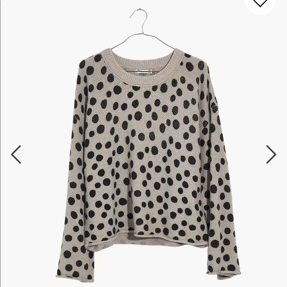 NWT Madewell leopard dot sweater